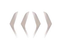 LUOWEINA Garniture panneau couverture d'accoudoir poignée porte, Convient for Volkswagen/VW/Golf, 6 GTI MK6 2009-2014 Garniture de poignée de porte intérieure latérale(1Set Silver)