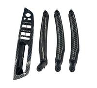 LUOWEINA Garniture poignée porte intérieure, Convient for BMW E70 E71 X5 X6 2007-2014 Garniture de poignée de porte intérieure latérale(Carbon fiber)