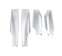 LUOWEINA Lot de 4 housses protection for barres toit, adaptées à Toyota, RAV4 XA30 2006-2012, accessoires voiture fermeture d'extrémité de rail de galerie de toit(4Pcs-Silver)