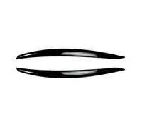 LUOWEINA Phare avant de voiture en Fiber de carbone noir brillant, lampe à sourcils et paupières, Convient for la série 3 E92 E93 2006 - 2009, accessoires Paupières de phares de voiture(Gloss Black)