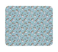 Luoweisi Dogs Bones Tapis de souris ultra fin avec base antidérapante pour ordinateur de jeu, ordinateur portable, utilisation à domicile et bureau 25 x 21 cm
