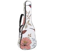 Luoweisi Housse de transport pour guitare acoustique classique de 99, 101,6 cm, 104,1 cm, rembourrée de 10 mm d'épaisseur, housse rustique pour guitare avec motif papillon et marguerite, étanche avec