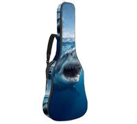 Luoweisi Housse de transport pour guitare acoustique classique de 99, 101,6 cm, 104,1 cm, rembourrée de 10 mm d'épaisseur, motif cœur rose, marguerite, étui étanche avec poche bandoulière réglable