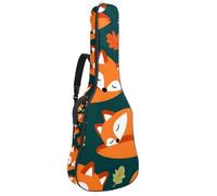 Luoweisi Housse de transport pour guitare acoustique classique de 99, 101,6 cm, 104,1 cm, rembourrée de 10 mm d'épaisseur, motif cœur rose, marguerite, étui étanche avec poche bandoulière réglable