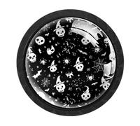 Luoweisi Lot de 4 boutons d'armoire, d'araignée et d'araignée pour tiroir, commode, cuisine, décoration d'intérieur, placard, armoire