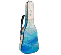 Luoweisi Sac de transport pour guitare acoustique classique de 99, 101,6 cm, 104,1 cm, rembourré de 10 mm d'épaisseur, notation musicale, étanche, avec poche, bandoulière réglable, résistant aux chocs