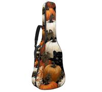 Luoweisi Sac de transport pour guitare acoustique classique de 99, 101,6 cm, 104,1 cm, rembourré de 10 mm d'épaisseur, nœuds à pois, étui étanche avec poche bandoulière réglable, résistant aux chocs