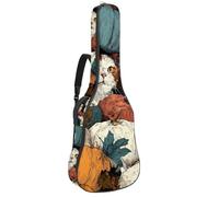 Luoweisi Sac de transport pour guitare acoustique classique de 99, 101,6 cm, 104,1 cm, rembourré de 10 mm d'épaisseur, nœuds à pois, étui étanche avec poche bandoulière réglable, résistant aux chocs