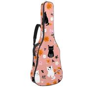 Luoweisi Sac de transport pour guitare acoustique classique de 99, 101,6 cm, 104,1 cm, rembourré de 10 mm d'épaisseur, étui étanche avec poche bandoulière réglable, résistant aux chocs, Multicolore 3