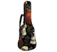 Luoweisi Sac de transport pour guitare acoustique classique de 99, 101,6 cm, 104,1 cm, rembourré de 10 mm d'épaisseur, nœuds à pois, étui étanche avec poche bandoulière réglable, résistant aux chocs