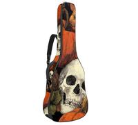 Luoweisi Sac de transport pour guitare acoustique classique de 99, 101,6 cm, 104,1 cm, rembourré de 10 mm d'épaisseur, nœuds à pois, étui étanche avec poche bandoulière réglable, résistant aux chocs
