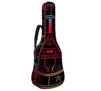 Luoweisi Sac de transport pour guitare acoustique classique de 99, 101,6 cm, 104,1 cm, rembourré de 10 mm d'épaisseur, roue à chiffrement Bill Zodiac étanche avec poche bandoulière réglable, résistant