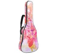 Luoweisi Sac de transport pour guitare acoustique classique de 99, 101,6 cm, 104,1 cm, rembourré de 10 mm d'épaisseur, notation musicale, étanche, avec poche, bandoulière réglable, résistant aux chocs
