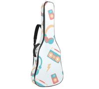 Luoweisi Sac de transport pour guitare acoustique classique de 99, 101,6 cm, 104,1 cm, rembourré de 10 mm d'épaisseur, étanche avec poche bandoulière réglable, résistant aux chocs, Multicolore 3