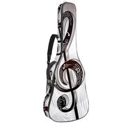 Luoweisi Sac de transport pour guitare acoustique classique de 99, 101,6 cm, 104,1 cm, rembourré de 10 mm d'épaisseur, notation musicale, étanche, avec poche, bandoulière réglable, résistant aux chocs