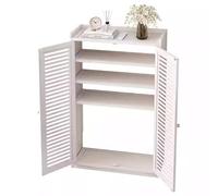 LUOWEIYA Armoire De Rangement pour Routeur, Armoire De Rangement pour Routeur Et Modem avec Système De Gestion des Câbles, Armoires Autoportantes Au Sol pour Le Salon(White,97cm)