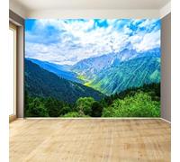 Luowenji Papier Peint Panoramique Montagne 300x210 cm 3D Papier Peint Intissé Paysage Forestier Photo Trompe l'oeil Poster Geant Mural Salon Chambre Enfant Chambre Décoration Murale a.3756