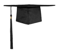 LUOXIAQIFEI Chapeau de graduation réglable pour étudiant adulte avec Pendentif pour remise de diplômes, graduations, mariages, anniversaires, festivals, etc. (noir)