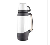 LUOXIYOUXUAN Yuedong Bouteille isotherme à double paroi en acier inoxydable avec double couvercle - Grande capacité - 1,2 l - Blanc