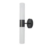 LUOYAOB Applique murale verticale moderne et minimaliste, abat-jour cylindrique en acrylique, corps en aluminium, lampe murale for chambre à coucher, salon, chevet, couloir(Milky white)