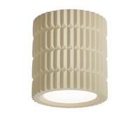 LUOYAOB Lampe de Salon plafonnier Plafonnier Nordic Près des Plafonniers Résine Plafonnier Encastré Tricolore Gradation Plafond Downlight for Chambre Chambre(Beige)