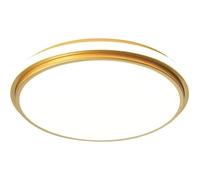 LUOYAOB Plafonnier encastré moderne à intensité variable, rond et discret, doré, minimaliste, ultra-fin, idéal for une chambre, un salon ou un bureau.