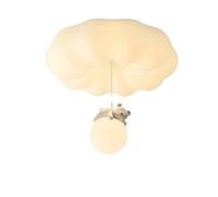 LUOYAOB Plafonnier moderne en résine, style crème, en forme nuage fantaisiste, avec ours décoratif intégré. Corps en PE. for chambre, salon, entrée ou couloir.(Ceiling lights 1)