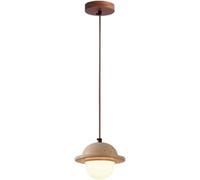 LUOYAOB Spherical Glass Stone Pendant Light Japanese Style Vintage Hanging Light Creative Simple Chandelier for Bedroom Dining Room Living Room Study Room Bedside Kitchen Island Hallway