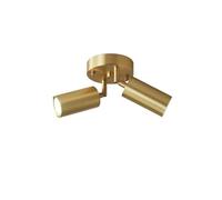 LUOYAOB Spot plafond encastré en laiton moderne, style nordique, réglable et directionnel, luminaire décoratif d'intérieur for couloir, cuisine, placard(2-Lights)