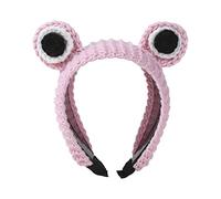 Luoyiyuan Bandeau tricoté en forme d'animal pour grenouille avec grands yeux - Accessoire photo pour déguisement d'Halloween et cosplay
