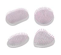 Luoyiyuan Brosse à cheveux en résine époxy faite à la main, peigne en silicone, outil de coiffure pour la fabrication de bijoux, accessoires pour cheveux faciles à utiliser