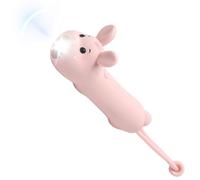 LUPATDY Lampe De Poche Enfant Rechargeable, Lampe Torche Enfants Silicone, Lampes De Poche Led Pour Enfant Camping Cadeau, Rabbit Flashlight Pour Garçon Fille, Dimmable