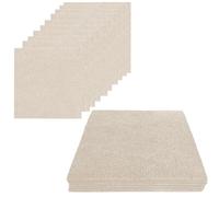 LUPATDY Lot de 10 10 Dalles de Moquette Autoadhésives 30 x 30 cm - 0,9 ㎡ , Tapis de Sol Antidérapant pour Intérieur, Feutre Aiguilleté, Tapis pour Bureau et Usage Commercial (Kaki)