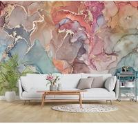 LUPAXA Papier peint 3d Liquide Fluide Multicolore Abstrait，150x130cm Marbre Coloré Photo Mural pour chambre à coucher salon