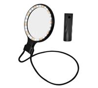 Lupe Zum Lesen - 5-Fache Und 10-Fache Vergrößerungsstärke | Acryl Halsband Tragbare Handlupe Mit 3 Lichtmodi | für Senioren, Sammler sowie für Naharbeit an Münzen und Zum