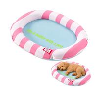 LUPEMCON Tapis Rafraîchissant pour Chien Ultra Résistant, Lit pour Chien Incassable, Tapis Fraîcheur Imperméable et Anti-Griffures, Coussin Orthopédique pour Grand et Petit Chien(Red,Large)
