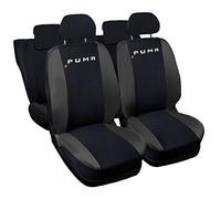 Lupex Shop Housses de siège compatibles Puma Bicolore Noir - Gris foncé