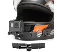 Lupholue Kits de Fixation pour Casque de Moto avec Coussinets adhésifs incurvés for GoPro Hero 12 11 10 9 8 7 (2018) 6 5, Hero Black, Session, Xiaomi Yi, SJCAM, Campark et Autres caméras d'action