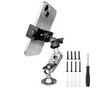 Lupholue Support Mural Universel avec Bras métallique réglable, Construction métallique Robuste pour Une Fixation Stable Double rotule for GoPro, DJI Osmo, iPhone, HTC, Smartphone Huawei
