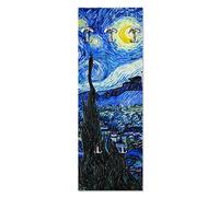 Lupia - Porte-manteau mural 46 x 125 cm | Design Nuit étoilée | 5 crochets robustes | Montage facile | Panneau décoratif multifonctionnel, multicolore, bois ingénieux