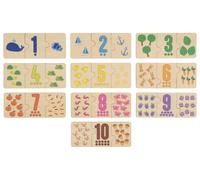 LUPILU® Jeu en bois (puzzle chiffres)