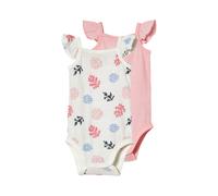 LUPILU® Lot de 2 bodies bébé (rose/blanc, 2-6 mois)