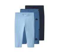 lupilu® Lot de 3 corsaires petite fille (bleu/bleu foncé, 4-6 ans)