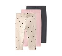 lupilu® Lot de 3 corsaires petite fille (rose/beige/gris, 6-8 ans)