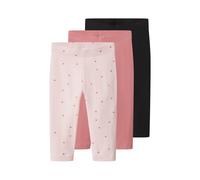 lupilu® Lot de 3 corsaires petite fille (rose/rose/noir, 4-6 ans)