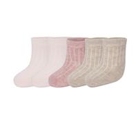 LUPILU® Lot de 5 chaussettes bébé (rose/gris, 11-14)