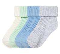 lupilu® Lot de 5 paires de chaussettes bébé (vert/bleu/blanc/gris, 19-22)