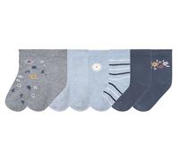 lupilu® Lot de 7 paires de chaussettes petite fille (gris/bleu clair/marine, 19-22)