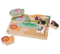 lupilu® Puzzle en bois (Safari)