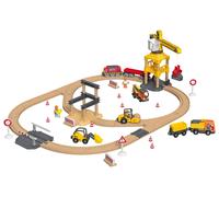 lupilu® Set de chemin de fer (chantier)